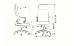 Кресло руководителя Бюрократ _JONS/CASHGREY серый в Миассе - miass.ok-mebel.com | фото 4