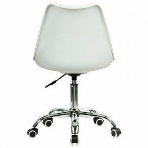 Кресло стул BRABIX "Eames MG-310 CH", хром, пластик белый, ткань серая, 532924 в Миассе - miass.ok-mebel.com | фото 4