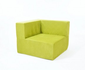 Кресло-угловое-модуль бескаркасное Тетрис 30 (Зеленый) в Миассе - miass.ok-mebel.com | фото