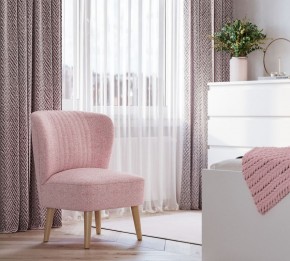 Кресло Унельма светло-розовый, ткань рогожка в Миассе - miass.ok-mebel.com | фото 3