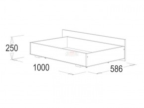 Кровать 1.4 каркас + спинка головная + 2 ящика Ольга-14 без основания в Миассе - miass.ok-mebel.com | фото 4