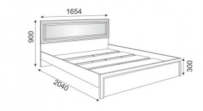Кровать 1.6 М09 с мягкой спинкой и настилом Беатрис (Орех гепланкт) в Миассе - miass.ok-mebel.com | фото