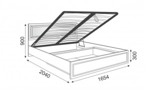 Кровать 1.6 Беатрис М11 с мягкой спинкой и ПМ (Орех гепланкт) в Миассе - miass.ok-mebel.com | фото 2