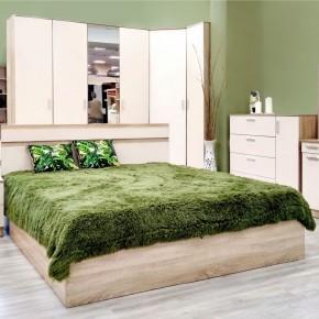 Кровать 1600 Салоу с настилом (Дуб сонома/перламутр) в Миассе - miass.ok-mebel.com | фото 5