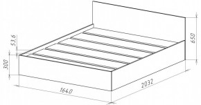 НИЦЦА-14 Кровать 1600 с настилом ЛДСП (НЦ.14) в Миассе - miass.ok-mebel.com | фото 3