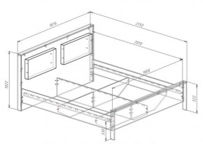 Кровать 1800 с плитой 22 мм ЛИБЕРТИ + основание в Миассе - miass.ok-mebel.com | фото 3