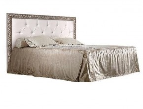 Кровать 2-х спальная(1,4 м) Тиффани штрих-лак/серебро с мягким изголовьем с подъемным механизмом (ТФКР140-2[3]) в Миассе - miass.ok-mebel.com | фото