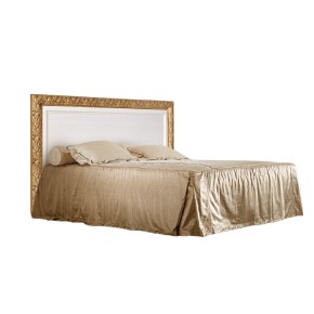 Кровать 2-х спальная (1,4 м)Тиффани штрих-лак/золото с подъемным механизмом (ТФКР140-2[7]) в Миассе - miass.ok-mebel.com | фото