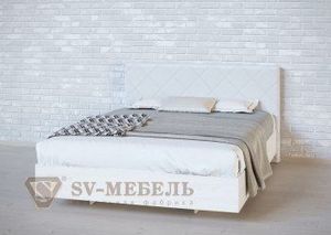 Кровать 1400 двойная №1 изголовье Ромб в Миассе - miass.ok-mebel.com | фото 1