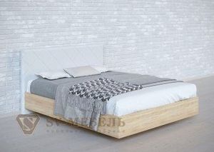 Кровать 1400 двойная №1 изголовье Ромб в Миассе - miass.ok-mebel.com | фото 6