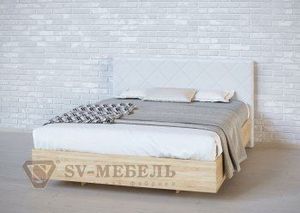 Кровать 1400 двойная №1 изголовье Ромб в Миассе - miass.ok-mebel.com | фото 5