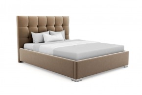 Кровать Асти интерьерная +основание (140х200) 4 кат. ткани в Миассе - miass.ok-mebel.com | фото