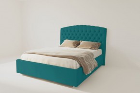 Кровать Берлин без основания 1800 (велюр бирюзовый) в Миассе - miass.ok-mebel.com | фото