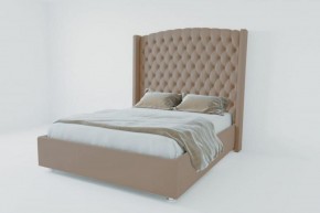 Кровать Берлин ЛЮКС без основания 1800 (велюр серый) в Миассе - miass.ok-mebel.com | фото
