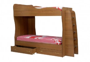 Кровать детская 2-х ярусная Юниор-1 (800*2000) ЛДСП в Миассе - miass.ok-mebel.com | фото