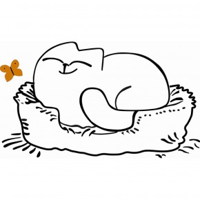 Кровать двухуровневая Кот № 900.1 ЛЕВАЯ (туя светлая/белый) в Миассе - miass.ok-mebel.com | фото 2
