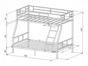 Кровать двухъярусная "Гранада-1 140" Слоновая кость в Миассе - miass.ok-mebel.com | фото 2