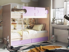 Кровать двухъярусная "Тетрис" (щиты) с бортиками + ящики в Миассе - miass.ok-mebel.com | фото 4