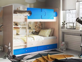 Кровать двухъярусная "Тетрис" (щиты) с бортиками + ящики в Миассе - miass.ok-mebel.com | фото 6