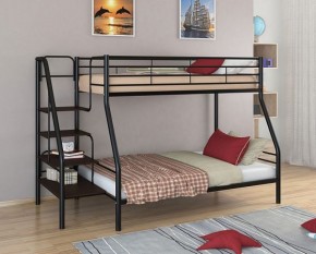 Кровать двухъярусная "Толедо-1" Черный/Венге в Миассе - miass.ok-mebel.com | фото