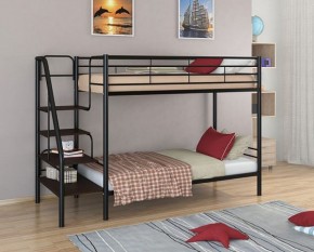 Кровать двухъярусная "Толедо" Черный/Венге в Миассе - miass.ok-mebel.com | фото