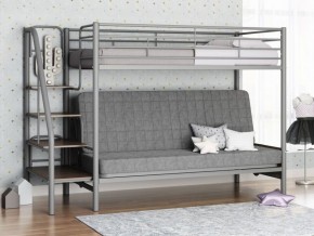 Кровать двухъярусная с диваном "Мадлен-3" (Серый/Серый) в Миассе - miass.ok-mebel.com | фото 1