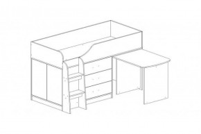 КАПРИЗ-5 Кровать 800 двухъярусная с рисунком "Виг-вам" в Миассе - miass.ok-mebel.com | фото 2