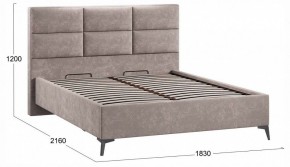 Кровать двуспальная Делана с ПМ Тип 1 в Миассе - miass.ok-mebel.com | фото 3
