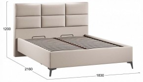 Кровать двуспальная Делана с ПМ Тип 1 в Миассе - miass.ok-mebel.com | фото 3