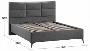 Кровать двуспальная Делана с ПМ Тип 1 в Миассе - miass.ok-mebel.com | фото 3