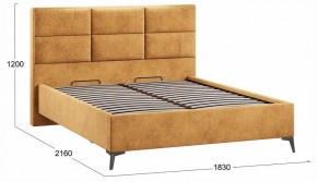 Кровать двуспальная Делана с ПМ Тип 1 в Миассе - miass.ok-mebel.com | фото 4