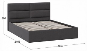 Кровать двуспальная Глосс с ПМ Тип 1 в Миассе - miass.ok-mebel.com | фото 4
