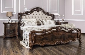 Кровать двуспальная Илона с мягким изголовьем (1800) караваджо в Миассе - miass.ok-mebel.com | фото