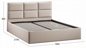 Кровать двуспальная Стелла с ПМ Тип 1 в Миассе - miass.ok-mebel.com | фото 3