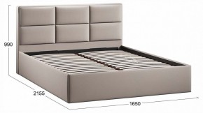 Кровать двуспальная Стелла с ПМ Тип 1 в Миассе - miass.ok-mebel.com | фото 3