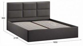 Кровать двуспальная Стелла с ПМ Тип 1 в Миассе - miass.ok-mebel.com | фото 3