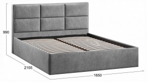 Кровать двуспальная Стелла с ПМ Тип 1 в Миассе - miass.ok-mebel.com | фото 4