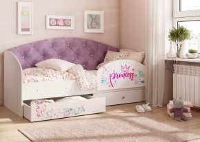 Кровать Эльза на щитах  + Бортик в Миассе - miass.ok-mebel.com | фото 3