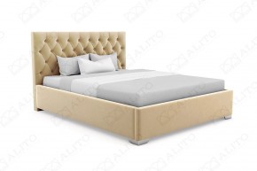 Кровать Ева интерьерная +основание (160х200) 1 кат. ткани в Миассе - miass.ok-mebel.com | фото