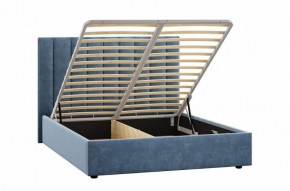 Кровать Ingrid 1600 с основанием и ПМ (Галакси лайт 22) Модель 312 в Миассе - miass.ok-mebel.com | фото 2