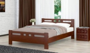 ВЕРОНИКА-2 Кровать из массива 1200 (Орех) в Миассе - miass.ok-mebel.com | фото