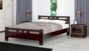 ВЕРОНИКА-2 Кровать из массива 1200 (Темный орех) в Миассе - miass.ok-mebel.com | фото