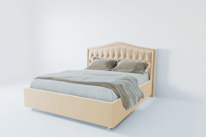 Кровать Калининград с ПМ 800 (экокожа бежевая) в Миассе - miass.ok-mebel.com | фото 2