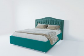 Кровать Калининград с ПМ 800 (велюр бирюзовый) в Миассе - miass.ok-mebel.com | фото 2