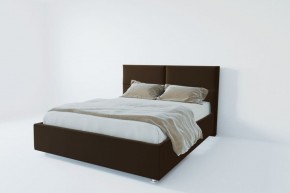 Кровать Корсика с ПМ 800 (экокожа коричневая) в Миассе - miass.ok-mebel.com | фото 2