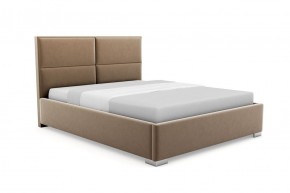 Кровать Квин интерьерная +основание (140х200) 1 кат. ткани в Миассе - miass.ok-mebel.com | фото