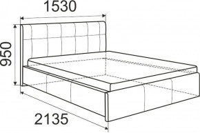 Кровать Изабелла с латами Newtone light beige 1400x2000 в Миассе - miass.ok-mebel.com | фото