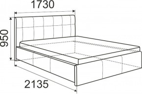 Кровать Лаура с латами Nice White 1600x2000 в Миассе - miass.ok-mebel.com | фото 3