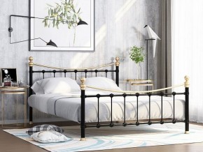 Кровать металлическая "Эльда" Черный/Золото в Миассе - miass.ok-mebel.com | фото