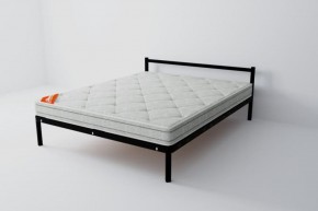 Кровать Мета с матрасом 800 (черный) в Миассе - miass.ok-mebel.com | фото 1